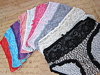 Leopard Lace Cotton Briefs