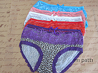 5 Leopard Lace Cotton Briefs - Combo Deal